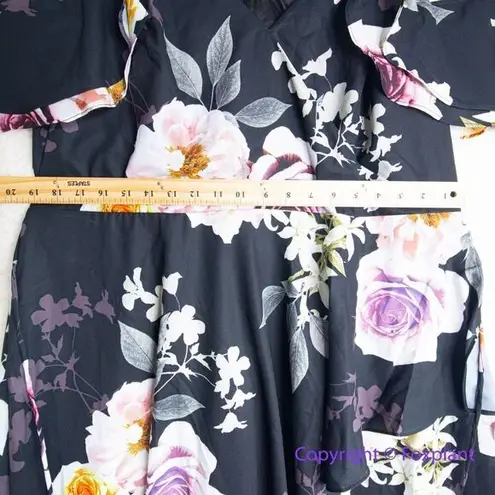 City Chic New! Luxe Floral Maxi Dress luxe bouquet, size 18