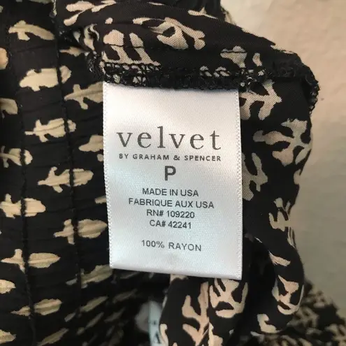 Velvet by Graham & Spencer India Challis Rynn Pant Black Size XS