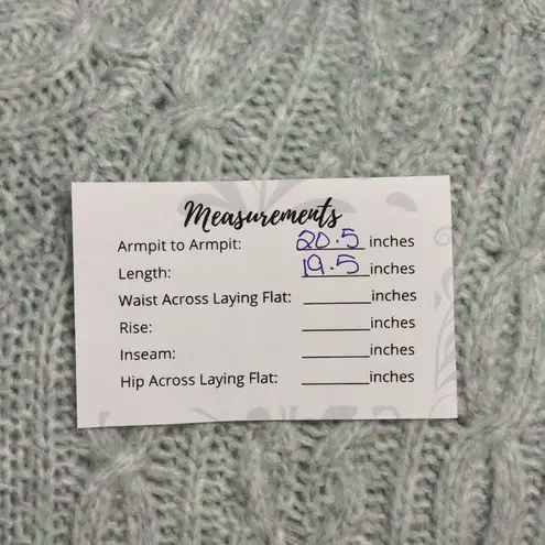 Marea Classic Cable Knit Cardigan in Green Wool Blend Size S