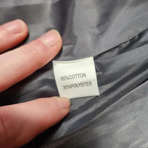 Kela Yila Jielur Women's Grey Business Blazer Long Sleeve One Button Gray Size L