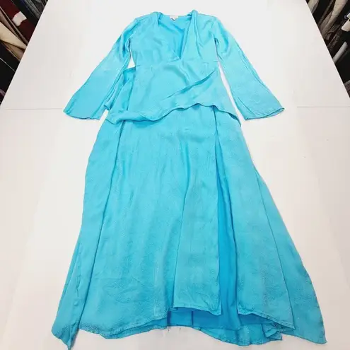 Camila Coelho Millie Maxi Dress in Bright Blue XS