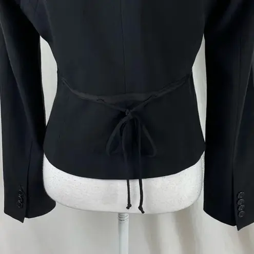 BCBGMAXAZRIA  Fitted Black Short Office Career Academia Jacket Blazer NWOT