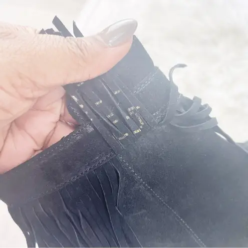 Gabor Ladies Modern Suede Ankle Boots in Black Size UK 5 / US 7