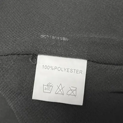 Jagger & Stone Liv Black Satin Balloon Long Sleeve Peasant Mini Bodycon Dress 8