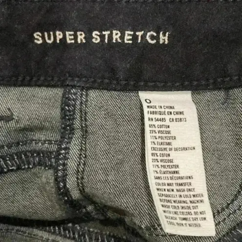 American Eagle  high rise dark wash super stretch shorts in size 0