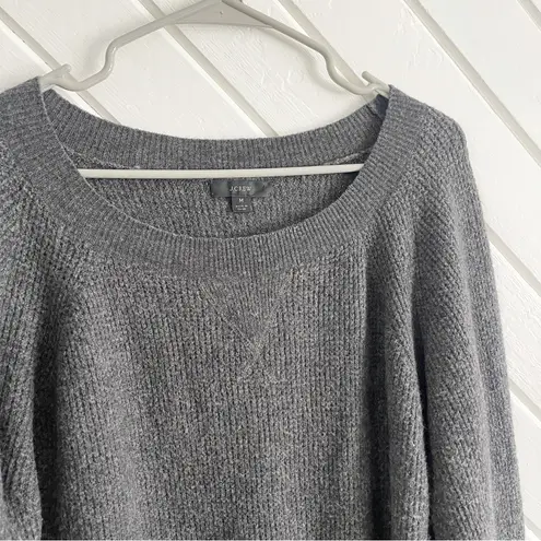 J.Crew  Merino Wool Alpaca Waffle Crewneck Sweater in Supersoft Yarn Size Medium - Image 6