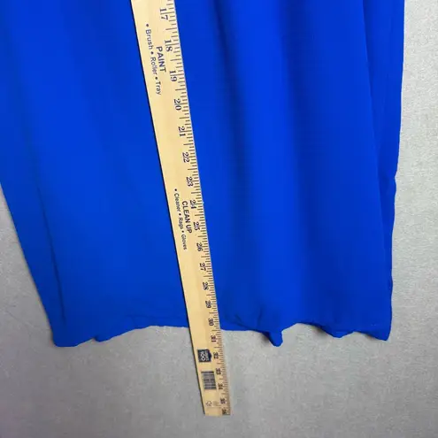 Skies Are Blue Women’s Off the Shoulder Blue Chiffon Dress Bell Sleeve size XS