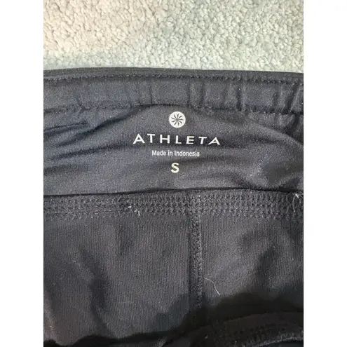 Athleta  2-in-1‎ Pulse Shortie Athletic Workout Shorts Compression Black Small