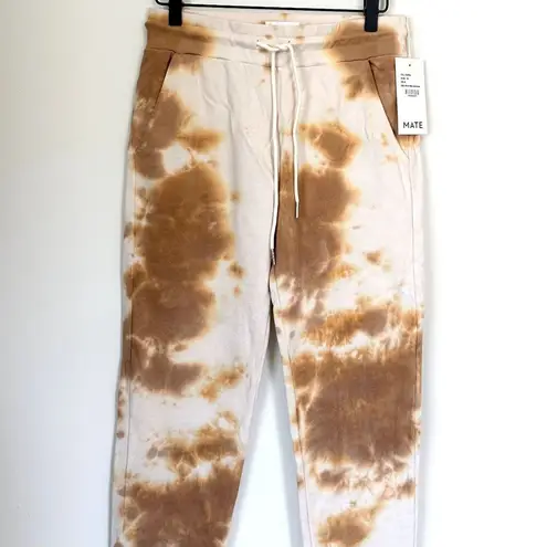 Mate the Label NWT  Brown/Tan Tie Dye Organic Terry Classic Jogger - XS