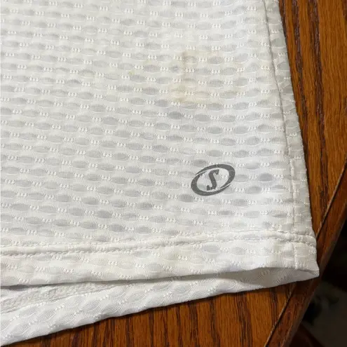 Spalding White Sleeveless Activewear Shirt Women’s Plus Size 2X New