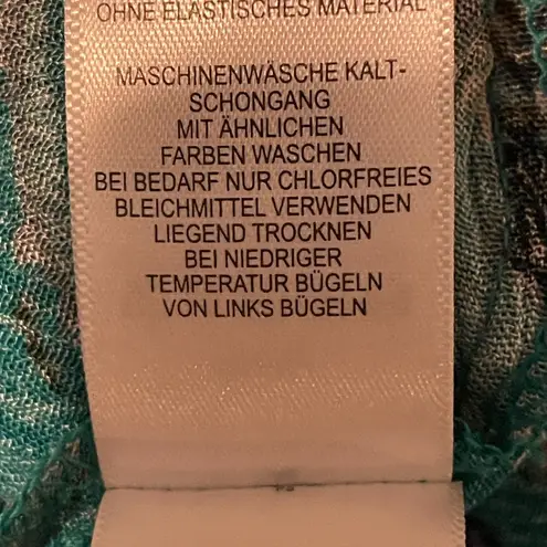 Tahari  Turquoise and Beige Dress