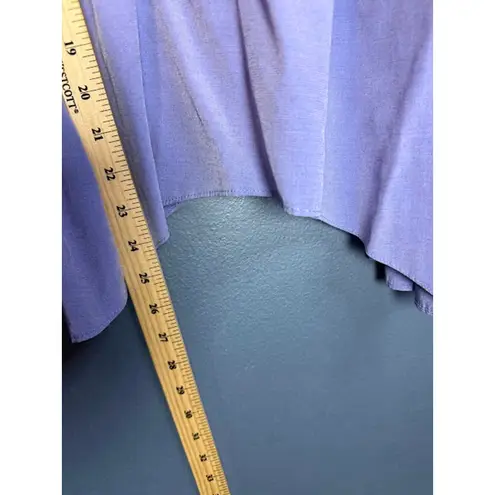 Flawless Top Women's Size Large Padme Cosplay Top Bell Sleeves Handkerchief hem Blue