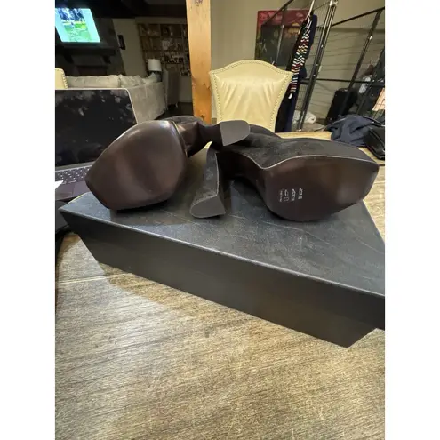 Giuseppe Zanotti Stretch Bootie platform boots MSRP $1095 Size 36 US 6 Velvet - Image 10