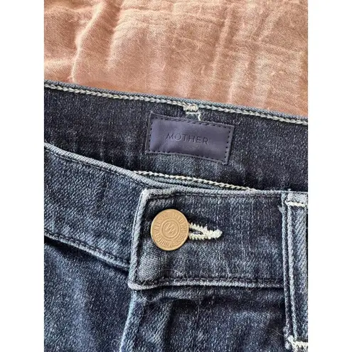 Mother Denim The Stunner Ankle Step Fray in Disco Dolls Blue Size 26