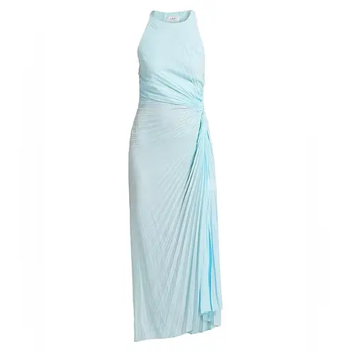 A.L.C. NEW NWT Reagan Pleated Midi Dress In Cascade Light Blue