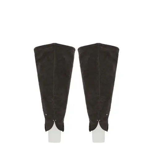 PRIVATE POLICY Corduroy Leg Warmers in Grey X