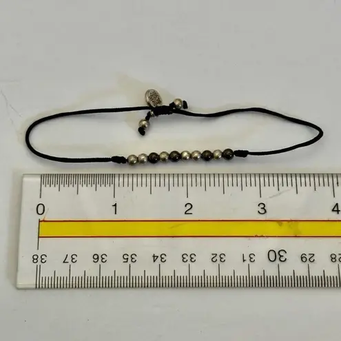 my saint my hero grey and silver adjustable bracelet Black