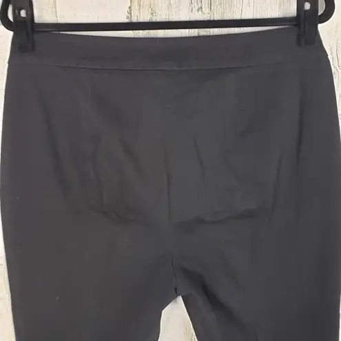 Talbots  Side Zip Cropped Black Flat Front Slim Fit Dress Pants Women's Size 14