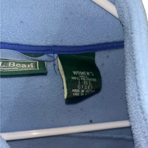 LL bean fleece full zip jacket Blue Size L