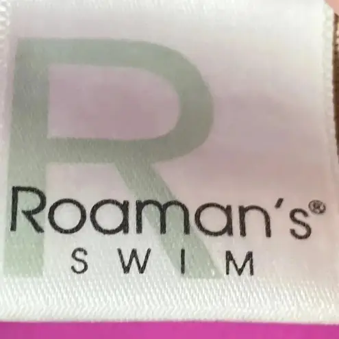 ROMANS SWIM WO ONE PIECE MAGENTA HALTER SWIMSUIT SEE MEASUREMENTS BELOW… Pink Size 22W