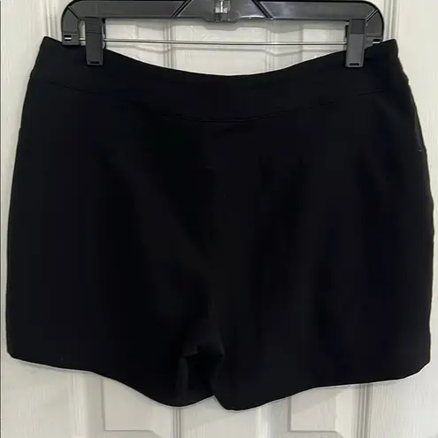 High Waist Black Shorts with Classic Design Size 8
