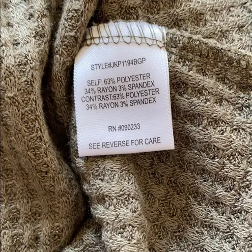 LA Hearts  Waffle Knot Long Sleeve Top Shirt with Thumb Holes