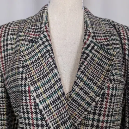 American Vintage Vintage Prisma Houndstooth Multicolored Tweed Black and White Blazer