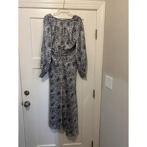 Floret Studios Blue Floral Long Sleeve Bias A