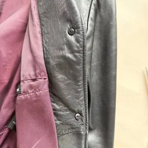 Adler Collection Black Genuine Leather Jacket NZ Lambskin Fully Lined, Large