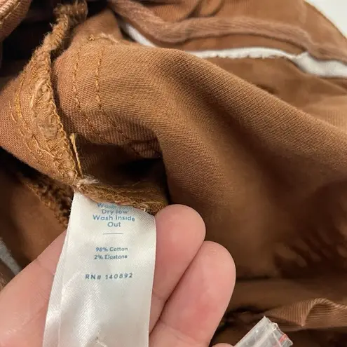 Marine layer Wide Leg Crop Utility Pants Trousers Twee Indie Rust Brown size 4