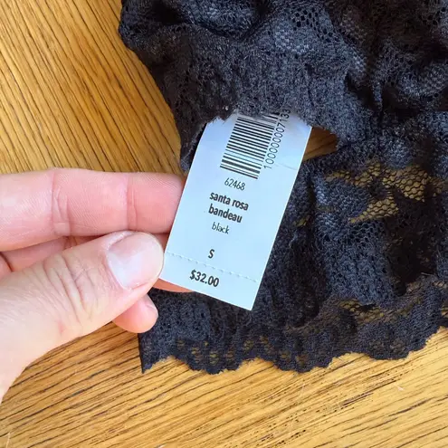 Talula NWT Aritzia Santa Rosa Bandeau Top, Black Lace, Size S