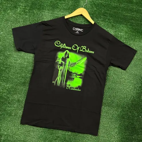 Children of Bodom black and green band T-shirt in size Medium