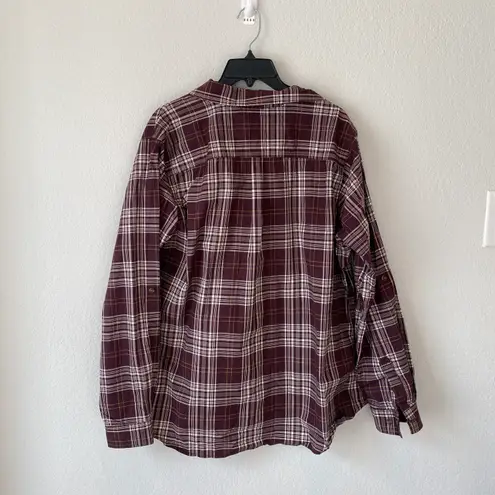 Carhartt Women’s Plaid Button Down Blouse Size 1X