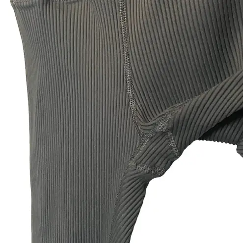 Carbon 38 Ribbed 7/8 Legging Cropped Ankle Black Yoga Gym Women’s Size Small S