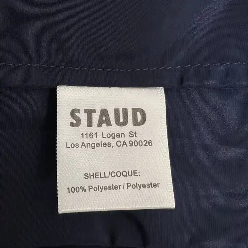 STAUD Navy Blue Camila Trousers Lounge Pants Cargo Wide Leg Loose Pockets US 2