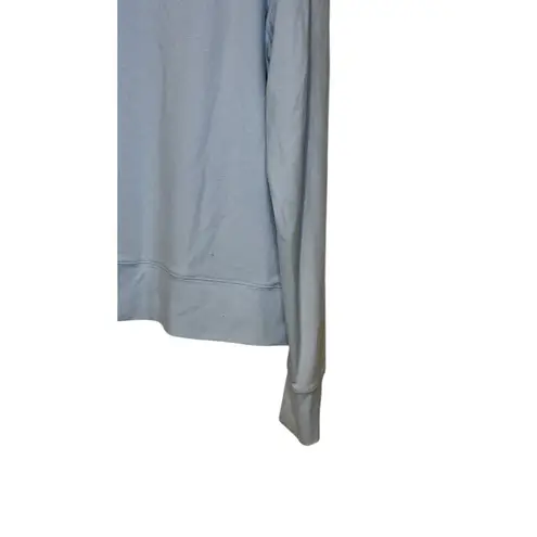 Rhoback Women's Sweatshirt Tempo Performance Hoodie Crop Pullover Blue Medium