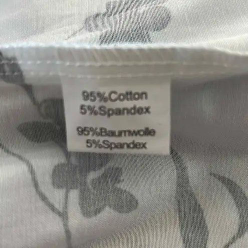 Grace Karin Dress Womens Small Black White Floral Fit & Flare Retro Tea Dress