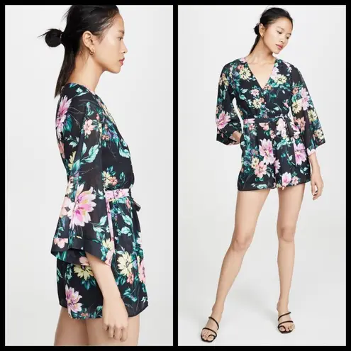Yumi Kim 💕💕 Lotus Floral Romper ~ Wild Rose Black