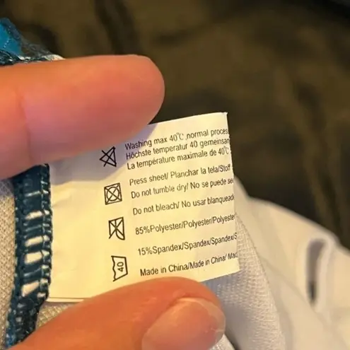 Women's Leaf Print Two Tone One Piece Ruffle V