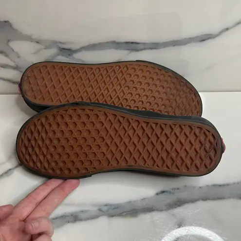 Vans  Black Slip-On Sneakers Men Sz 6 Women Sz 7.5 Skateboard Classic Old Skool thumbnail 8