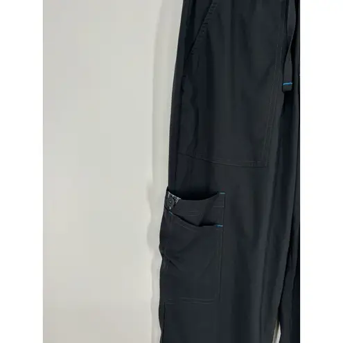 Koi Basics Cargo Scrub Pants Drawstring 605S Polyester Stretch Size Small Short Gray - Image 7