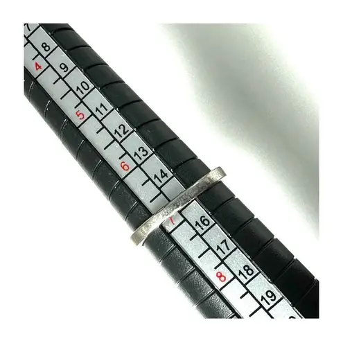 Sterling silver mother of pearl moveable vintage flower ring