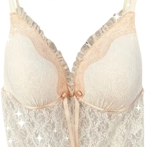 Linea Donatella  size L 100% Nylon baby doll Chemise