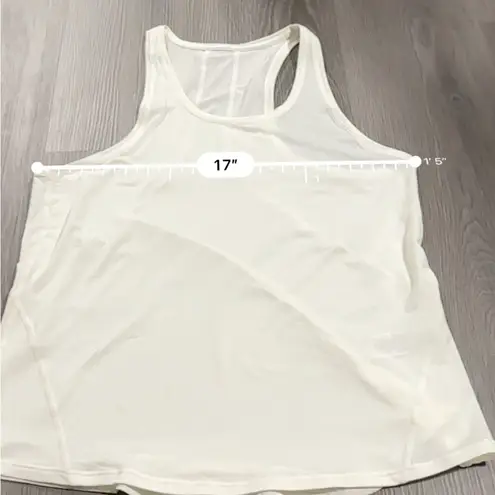 Sweaty Betty Off White Sleeveless Scoop Neck Activewear Tank Top Size S