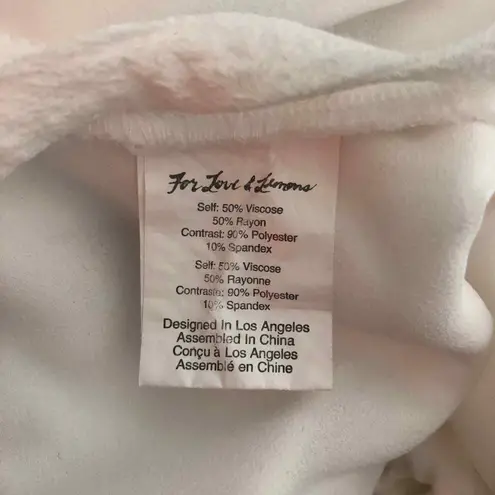 For Love & Lemons  V-Neck White Womens Bodysuit Size Small