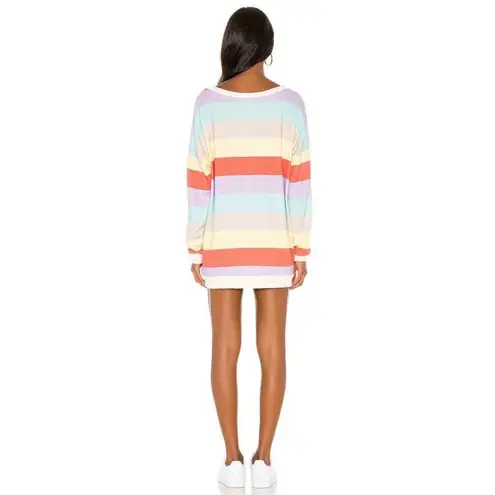 Michael Lauren Kyton Multicolor Sweatshirt Dress Oversized Small New