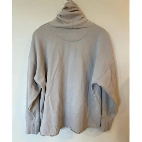 Aerie  Long Sleeve Cropped Turtleneck Pullover Sweater Beige Women's Medium