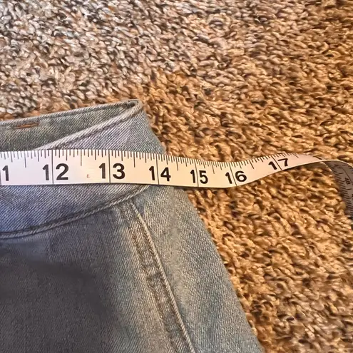 Mossimo Denim Mini Skirt Button Front A