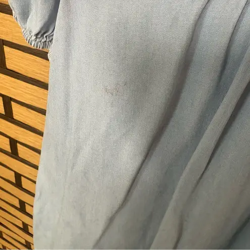 Karl Lagerfeld Light Blue Chambray Button Front Dress Size 2