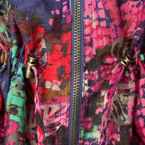 Ruby Rd Favorites Mesh Floral Lightweight Jacket Sz 14